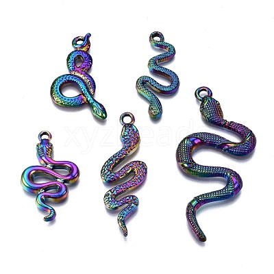 Rainbow Color Alloy Pendants PALLOY-S180-192-NR-1