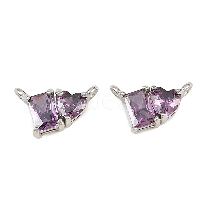 Brass Pave Cubic Zirconia Charms CU-CBA6A75-04P-05-1