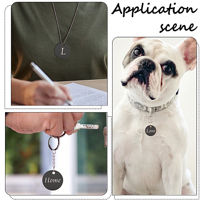 DIY Stamping Blank Tag Necklace Making Kit DIY-SC0020-83-1