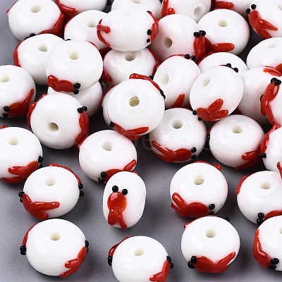 Handmade Bumpy Lampwork Beads LS-LAMP-S194-004D-1
