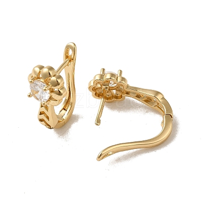Brass Hoop Earrings EJEW-L271-13KCG-05-1