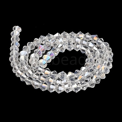 Transparent Electroplate Glass Beads Strands LS-GLAA-F029-2mm-A13-1