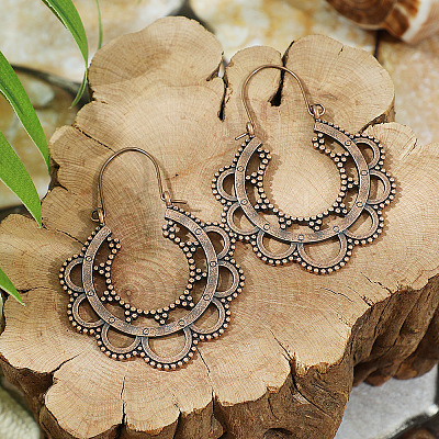 Bohemian Style Alloy Hoop Earrings WG64A01-06-1
