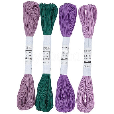 4 Skeins 4 Colors 6-Ply Cotton Embroidery Floss EMBR-WH20001-003C-1