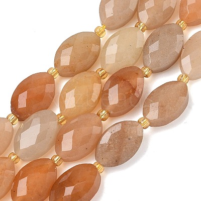Natural Red Aventurine Beads Strands G-A295-A04-01-1