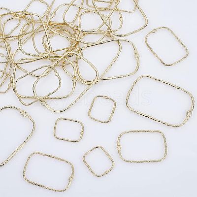 36Pcs 3 Styles Alloy Open Back Bezel Pendants FIND-CA0006-07-1