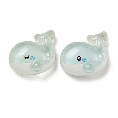 Ice Ocean Theme Opaque Resin Cabochons CRES-D040-02A-1