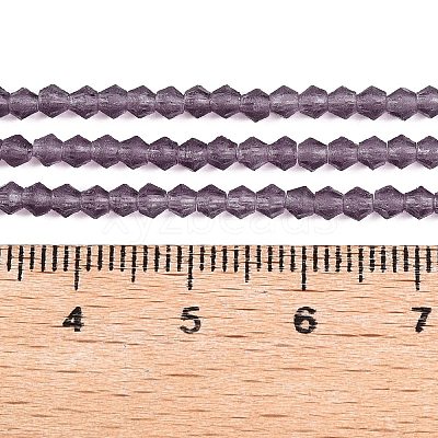 Imitate Austrian Crystal Frosted Glass Beads Strands EGLA-A039-T6mm-MD04-1