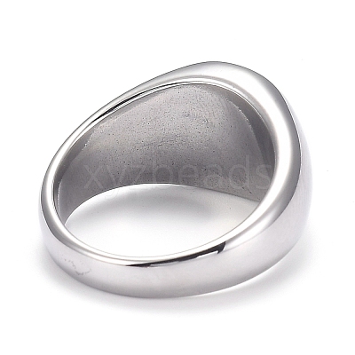 304 Stainless Steel Finger Rings STAS-H101-01P-10-1