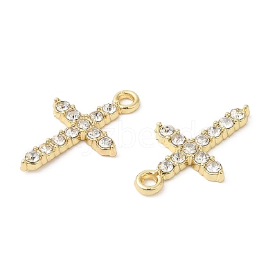 Alloy Rhinestone Pendants ALRI-P005-02G-1