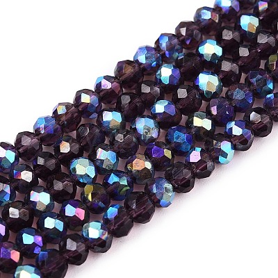 Electroplate Glass Beads Strands EGLA-A044-T3mm-L15-1