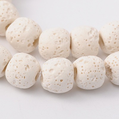 Natural Lava Rock Bead Strands X-G-L435-03-8mm-11-1