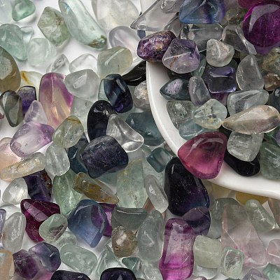 Natural Green Fluorite Chip Beads LS-X-G-M364-06-1