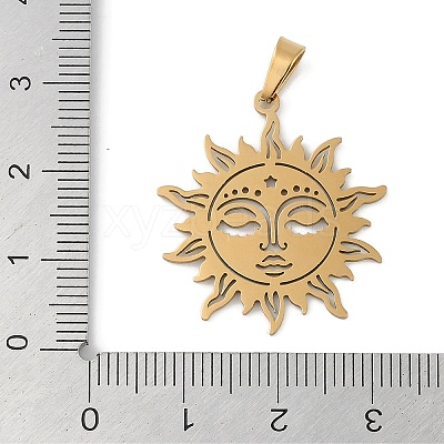 304 Stainless Steel Pendants STAS-L279-033G-1