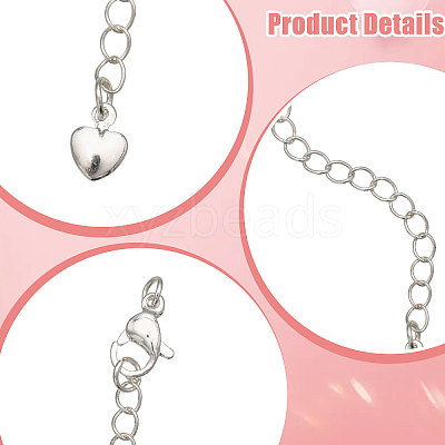 12Pcs 2 Styles  Brass Chain Extender KK-CA0003-75-1