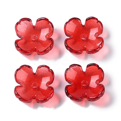 Baking Paint Glass Bead Caps GLAA-S202-04A-1