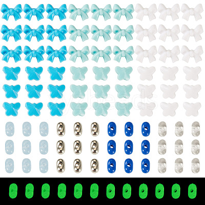 Mixed Styles Acrylic Beads SACR-TA0001-81D-1