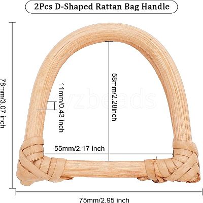 Rattan Bag Handle FIND-WH0034-10-1