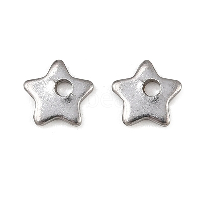 Non-Tarnish 304 Stainless Steel Five-Pointed Star Charms Pendants X-STAS-Q171-03-1