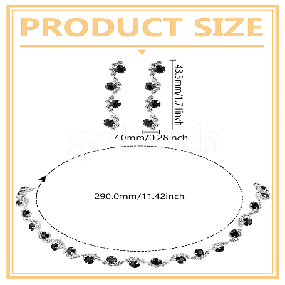 Alloy Rhinestone Necklaces & Stud Earrings Sets SJEW-LP0001-47B-1