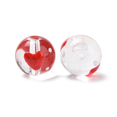 Handmade Glass Enamel Beads Strands LAMP-A001-A11-1