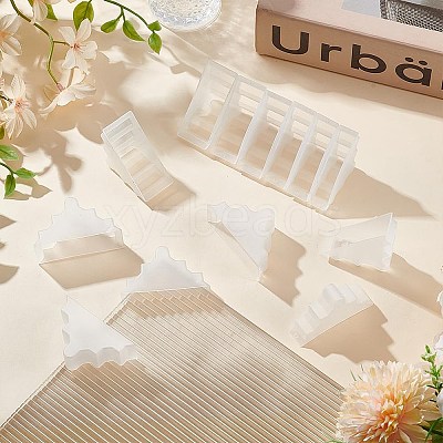 60Pcs 6 Styles Triangle Plastic Furniture Corner Guards AJEW-BC0007-84B-1