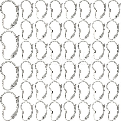 304 Stainless Steel Leverback Earring Findings STAS-SP0001-03A-1