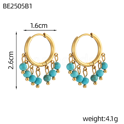 304 Stainless Steel Dangle Earrings EJEW-A26-03-26-1