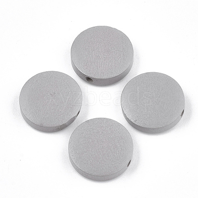 Painted Natural Wood Beads WOOD-S049-02B-07-1