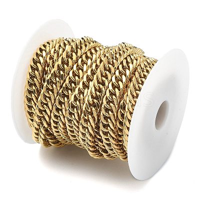 Ion Plating(IP) 304 Stainless Steel Cuban Link Chains CHS-E030-04A-G-1