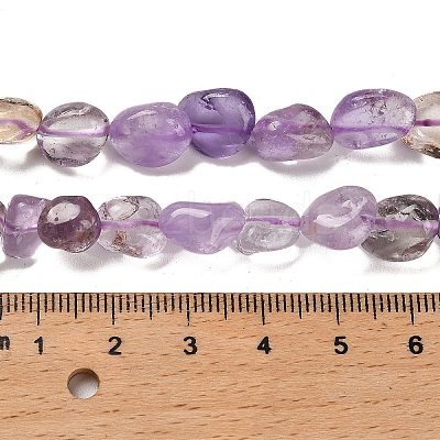 Natural Ametrine Beads Strands G-P497-01E-50-1