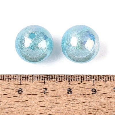 UV Plating Opaque Acrylic Beads SACR-Q005-01B-1