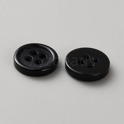 100Pcs 2-Hole Resin Buttons BUTT-WH20005-08C-1