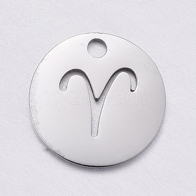 Non-Tarnish 304 Stainless Steel Charms STAS-F246-01B-1
