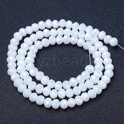 Electroplate Glass Beads Strands EGLA-A044-P8mm-B01-1