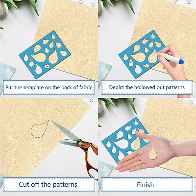 Acrylic Earring Handwork Template DIY-WH0359-069-1