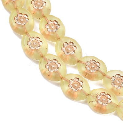Czech Pressed Glass Beads GLAA-I061-45-1