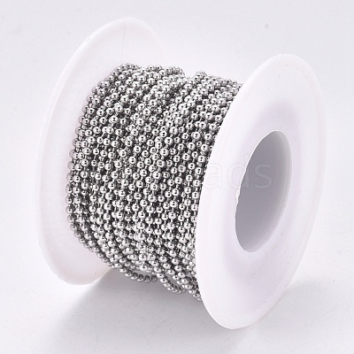 304 Stainless Steel Ball Chains CHS-F009-01B-P-1