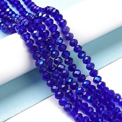 Electroplate Glass Beads Strands X1-EGLA-A034-T4mm-L16-1