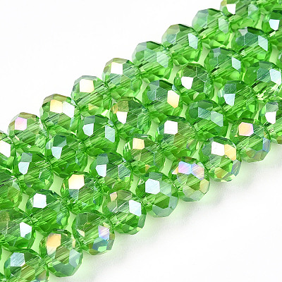 Electroplate Glass Beads Strands LS-EGLA-A044-T6mm-B11-1