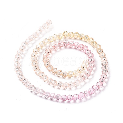 Transparent Glass Beads Strands X-GLAA-E036-07B-1