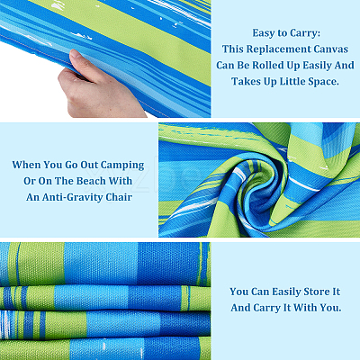 Canvas Beach Chair Replacement Fabric AJEW-WH20148-002-1