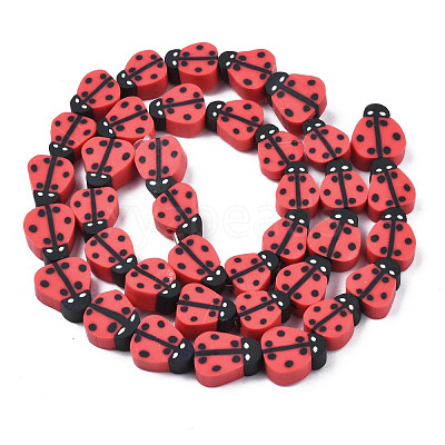 Handmade Polymer Clay Bead Strands CLAY-N011-43B-07-1