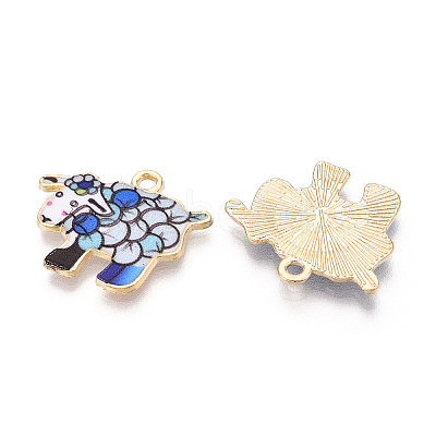 Alloy Enamel Pendants PALLOY-CJC0009-01A-1