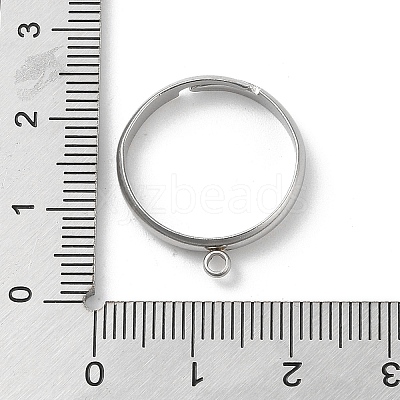 Non-Tarnish 304 Stainless Steel Open Cuff Rings Findings STAS-K278-03P-1