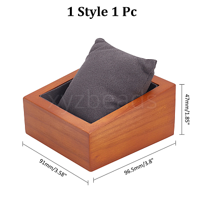 Rectangle Wooden Watch Display Stands ODIS-WH0017-110A-1