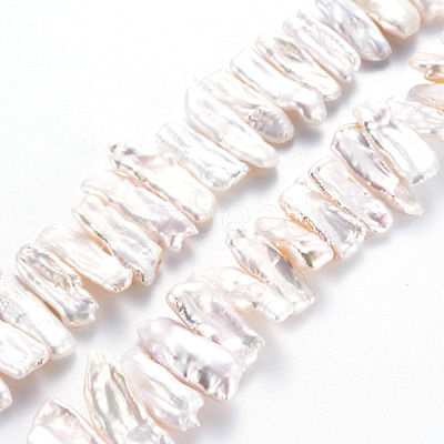 Natural Keshi Pearl Beads Strands PEAR-S020-H04-1
