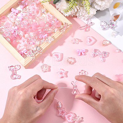 152Pcs Acrylic Beads OACR-BM0001-12B-1