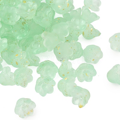 Frosted Glass Bead Cap FGLA-C001-01E-1