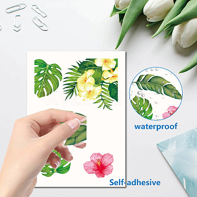 8 Sheets 8 Styles PVC Waterproof Wall Stickers DIY-WH0345-224-1